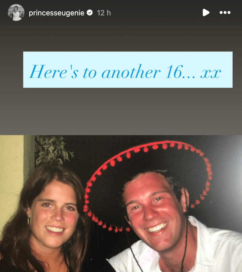 Princess Eugenie and Jack Brooksbank | Source: INSTAGRAM @PRINCESSEUGENIE